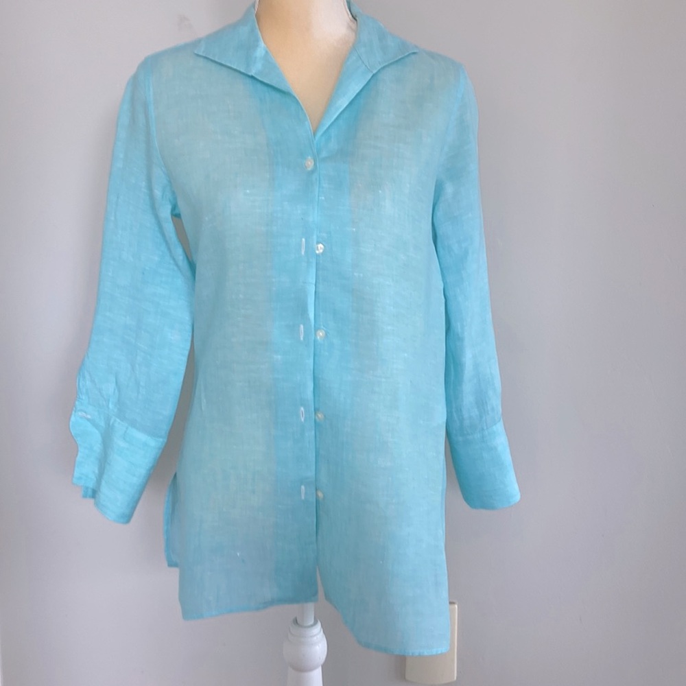Brooks Brothers Irish linen blouse size 2